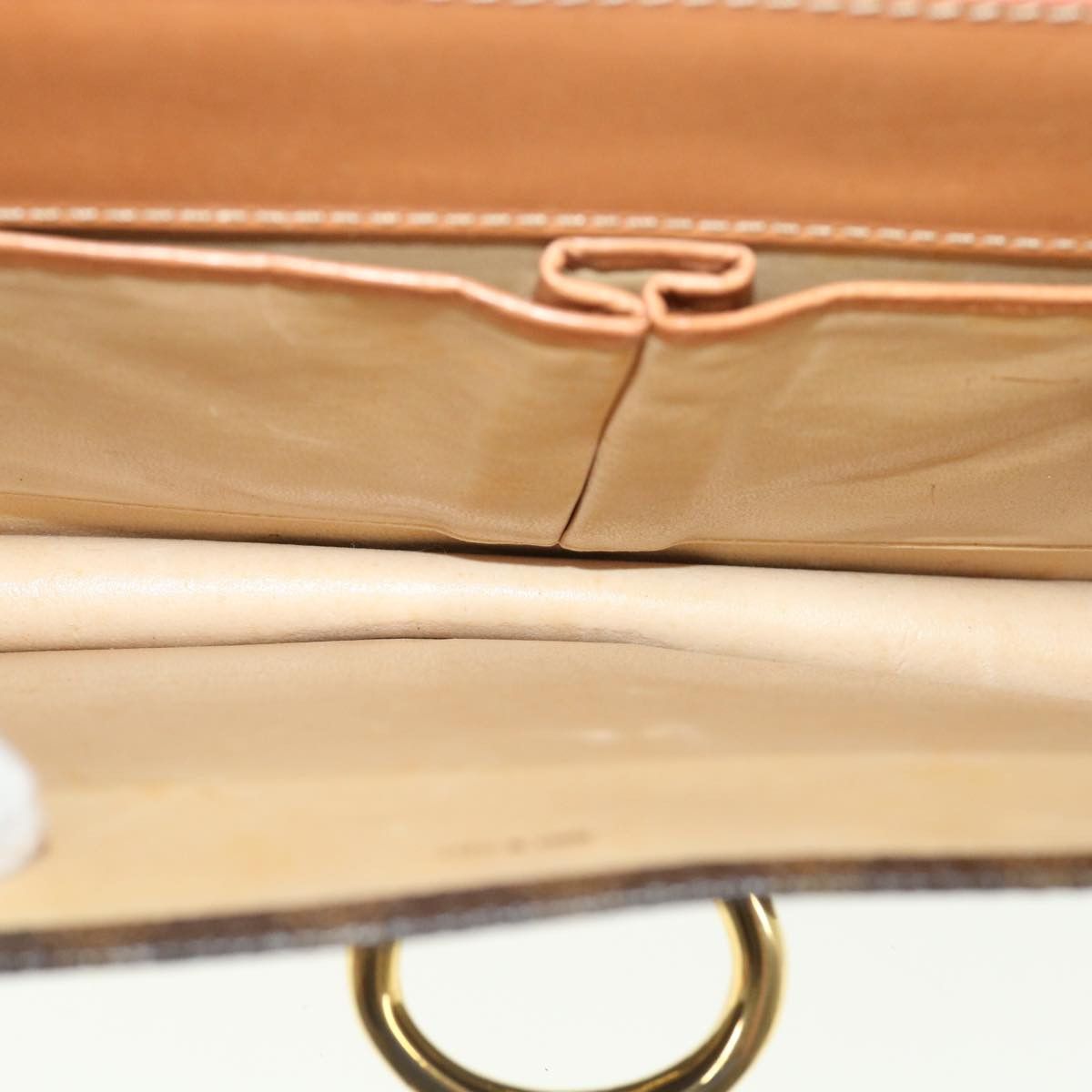 Celine CELINE Macadam Canvas Hand Bag Pvc Leather Brown Size ONE SIZE - 11 Thumbnail