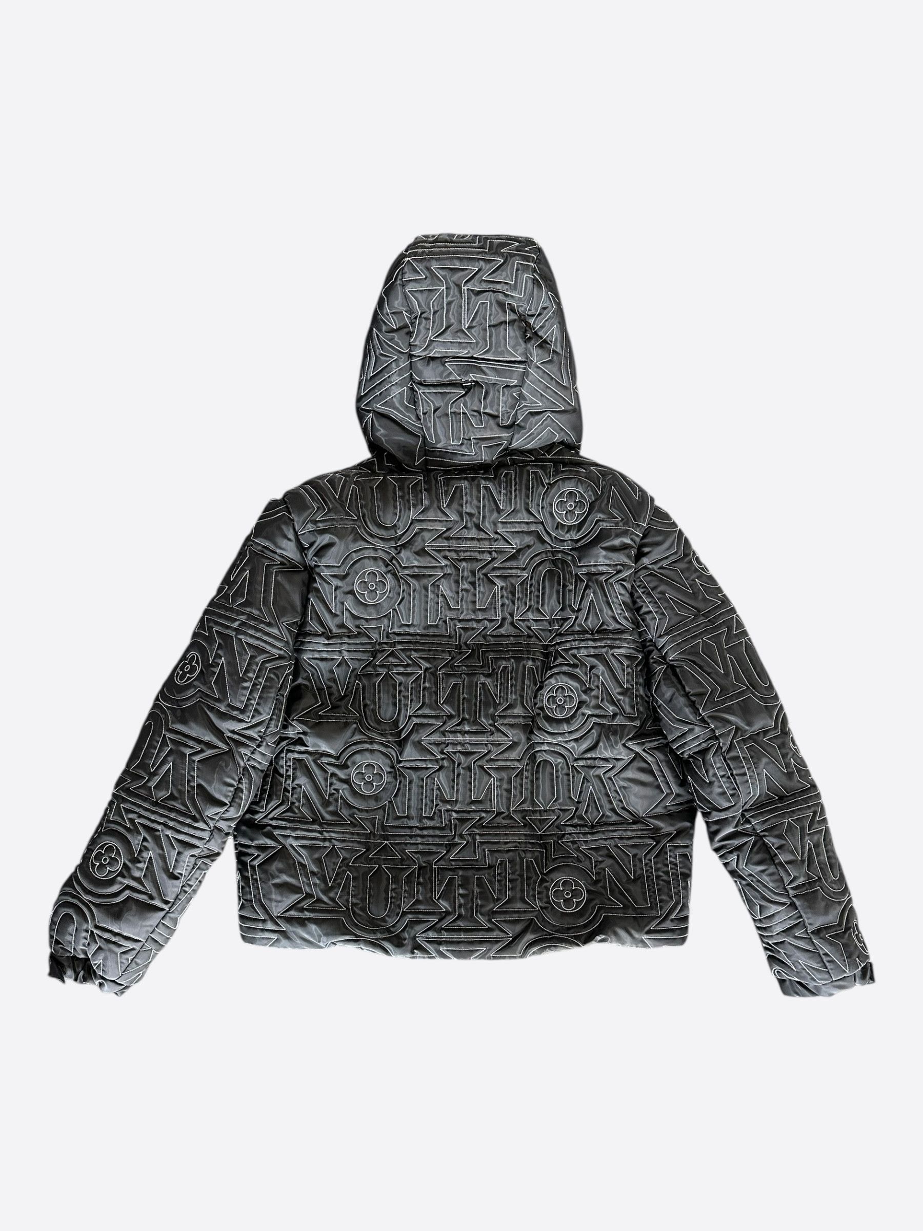 Louis Vuitton Louis Vuitton Black & White Snow Capsule Puffer Jacket Size US XXL / EU 58 / 5 - 2 Thumbnail