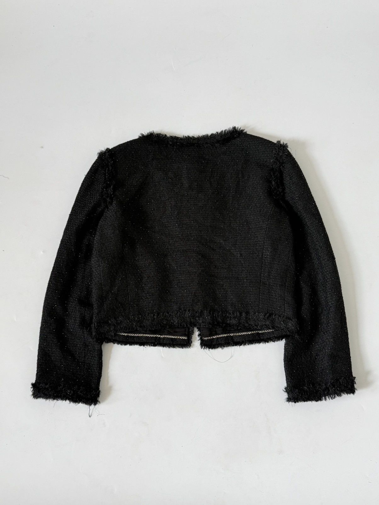 Chanel Chanel 2011 Cruise Collection Black Tweed Cropped Jacket Size S / US 4 / IT 40 - 2 Thumbnail
