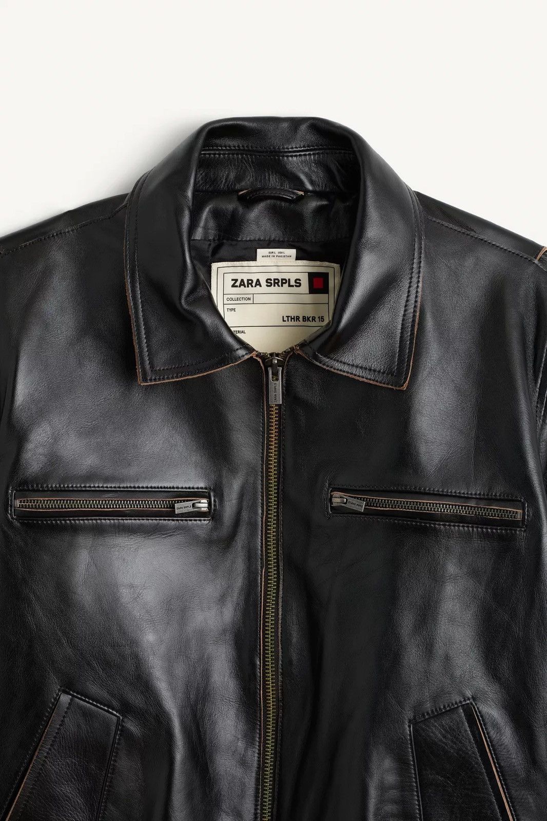 Zara LTHR BKR JKTC Size US S / EU 44-46 / 1 - 3 Thumbnail