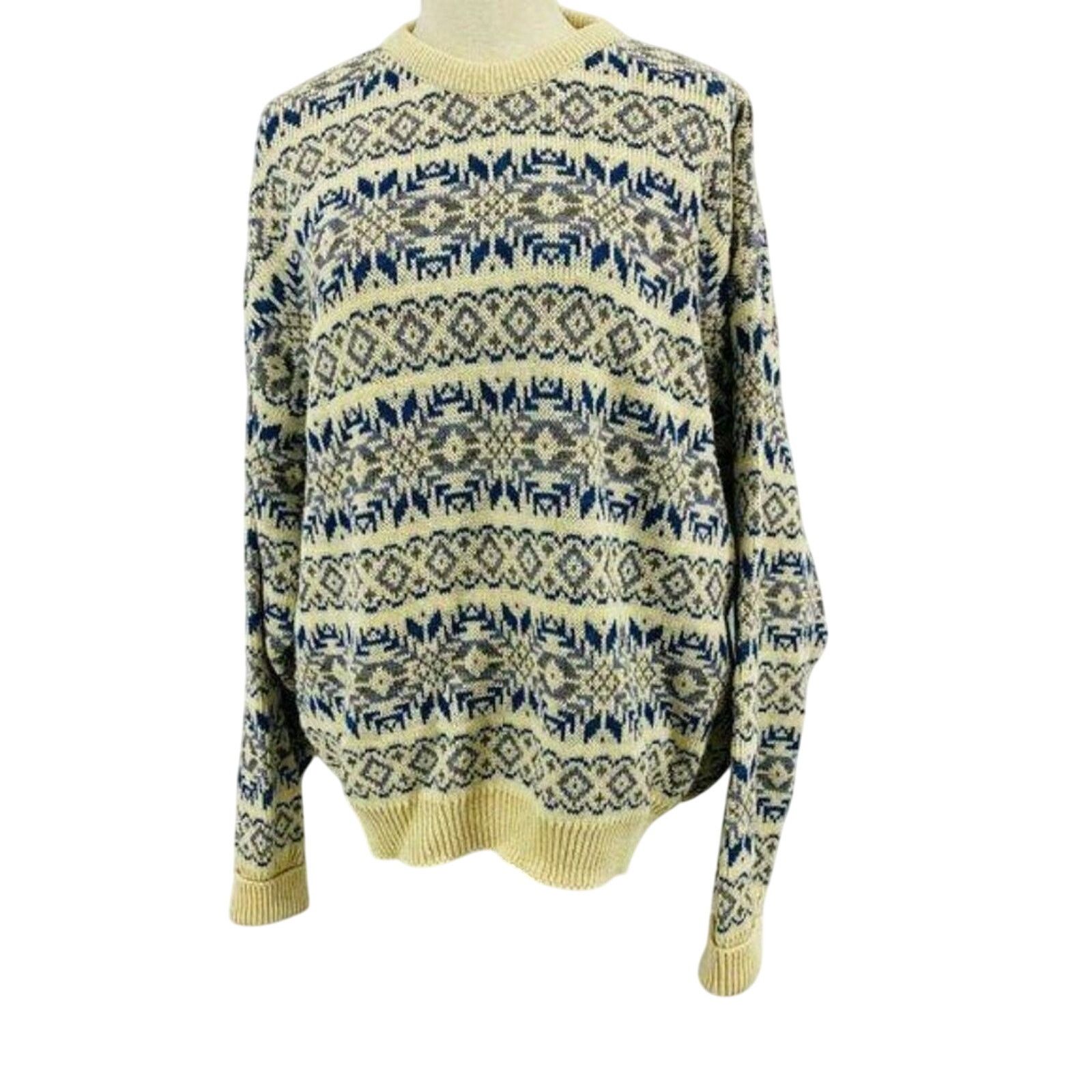 Vintage Lakeland Knitwear Sweater Jumper Pullover Sweater Large Size US L / EU 52-54 / 3 - 1 Thumbnail