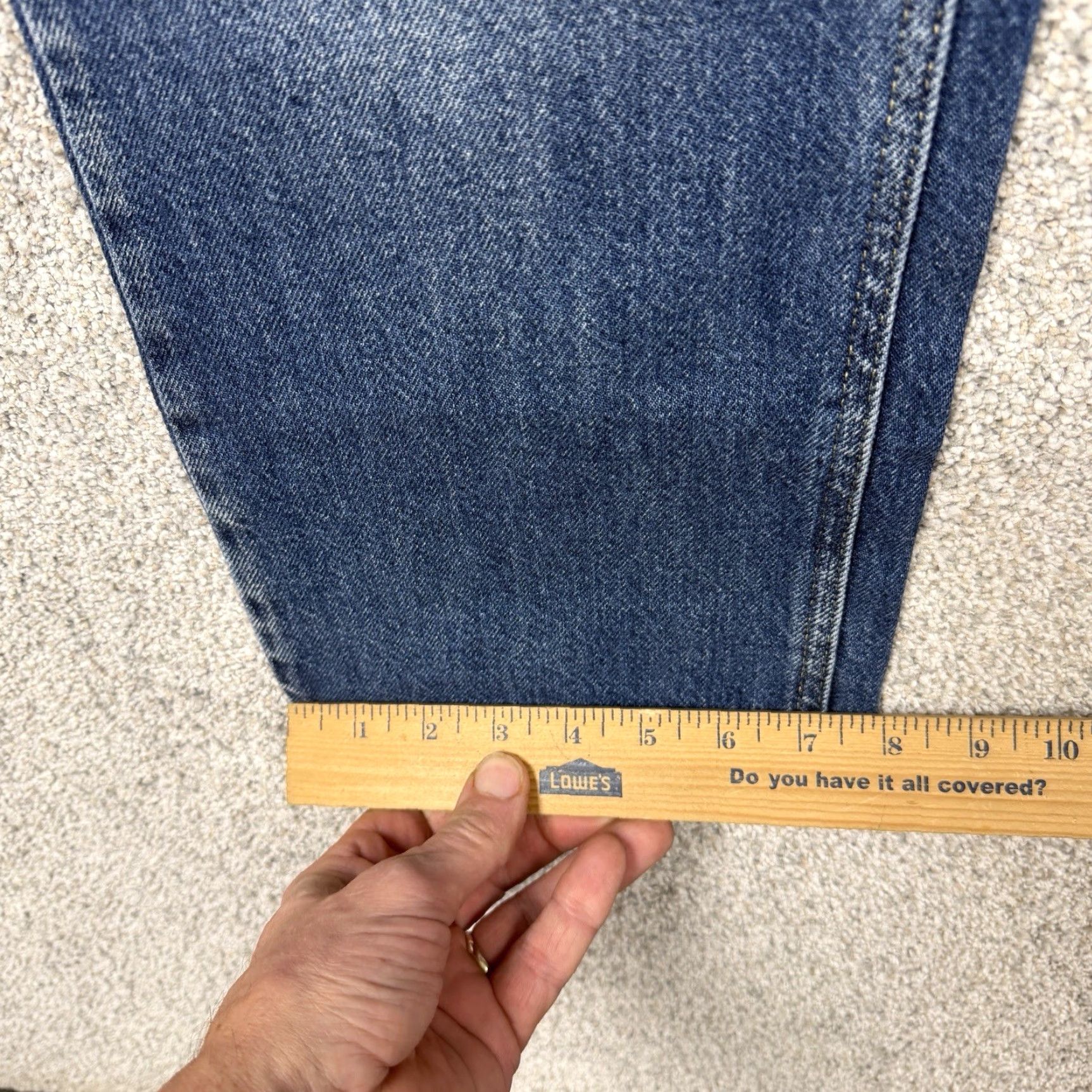 Lee Lee Vintage Modern Jeans Womens 30 Blue High Rise Straight Patchwork Denim Jeans Size 30" / US 8 / IT 44 - 3 Thumbnail