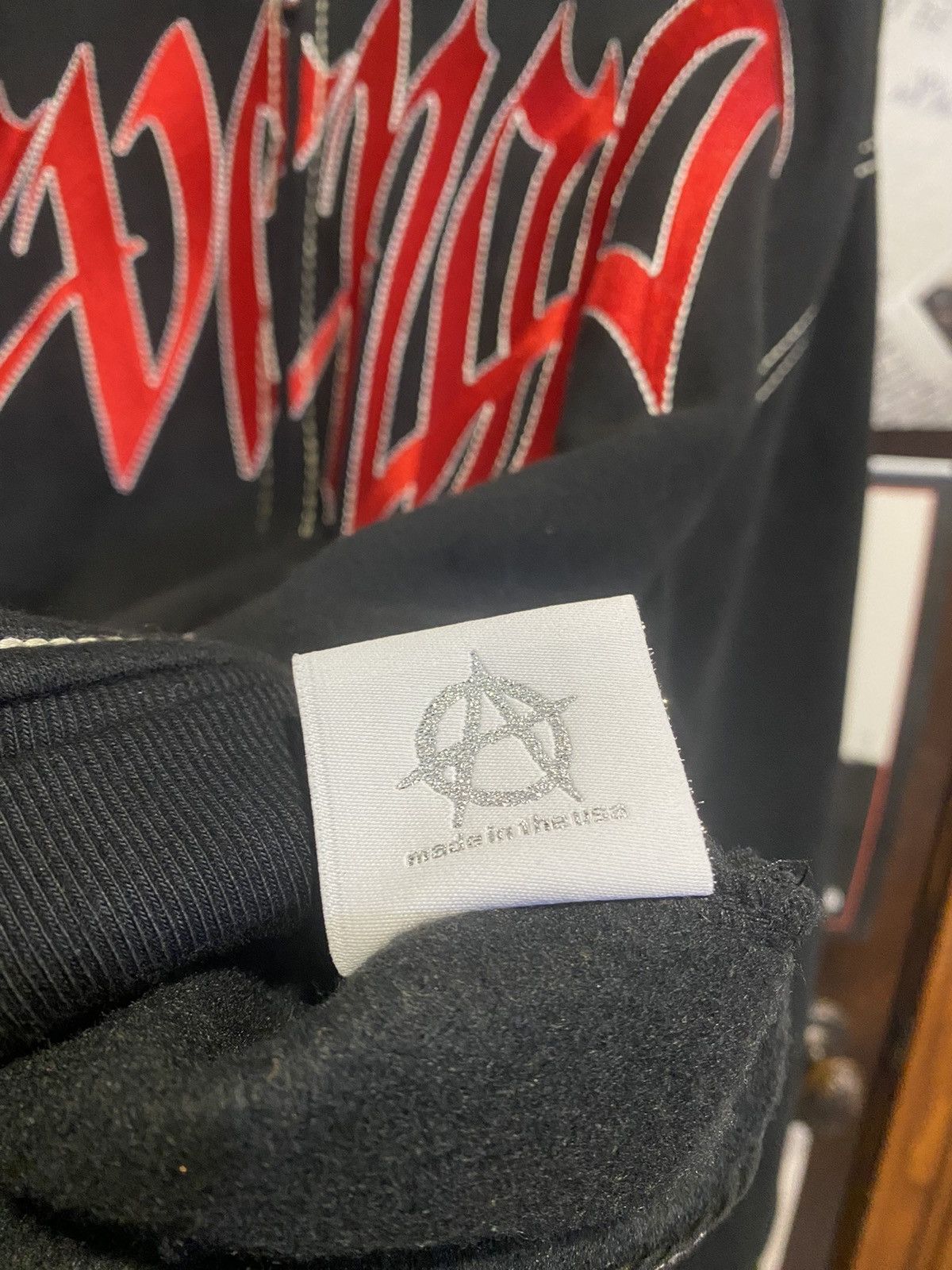 Revenge Bred Contrast Zip Up Hoodie Size US XL / EU 56 / 4 - 6 Thumbnail