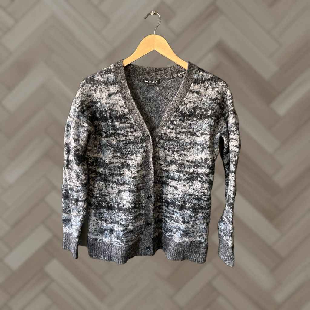 Athleta Athleta Womens Cardigan Button Front Westlake Textured Gray Size M Size M / US 6-8 / IT 42-44 - 1 Thumbnail