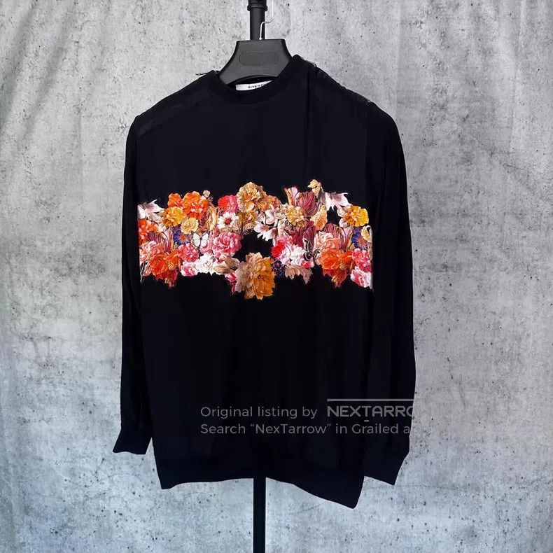 Givenchy Givenchy Black Printed Silk Chiffon Jacket with Metal Zipp Size XS / US 0-2 / IT 36-38 - 1 Thumbnail