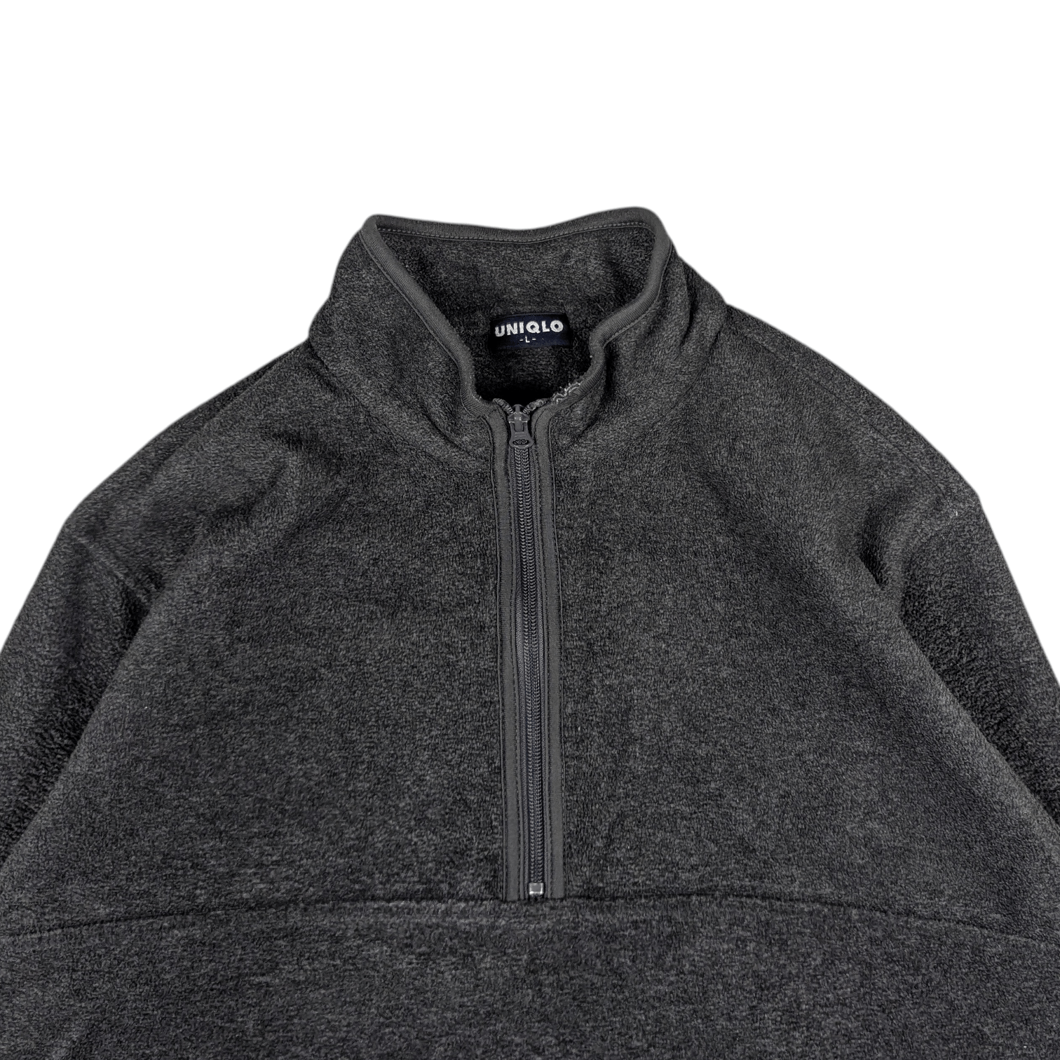 Uniqlo Vintage 90's UNIQLO Grey Fleece Sweatshirts Sherpa Pullover Size US L / EU 52-54 / 3 - 6 Thumbnail