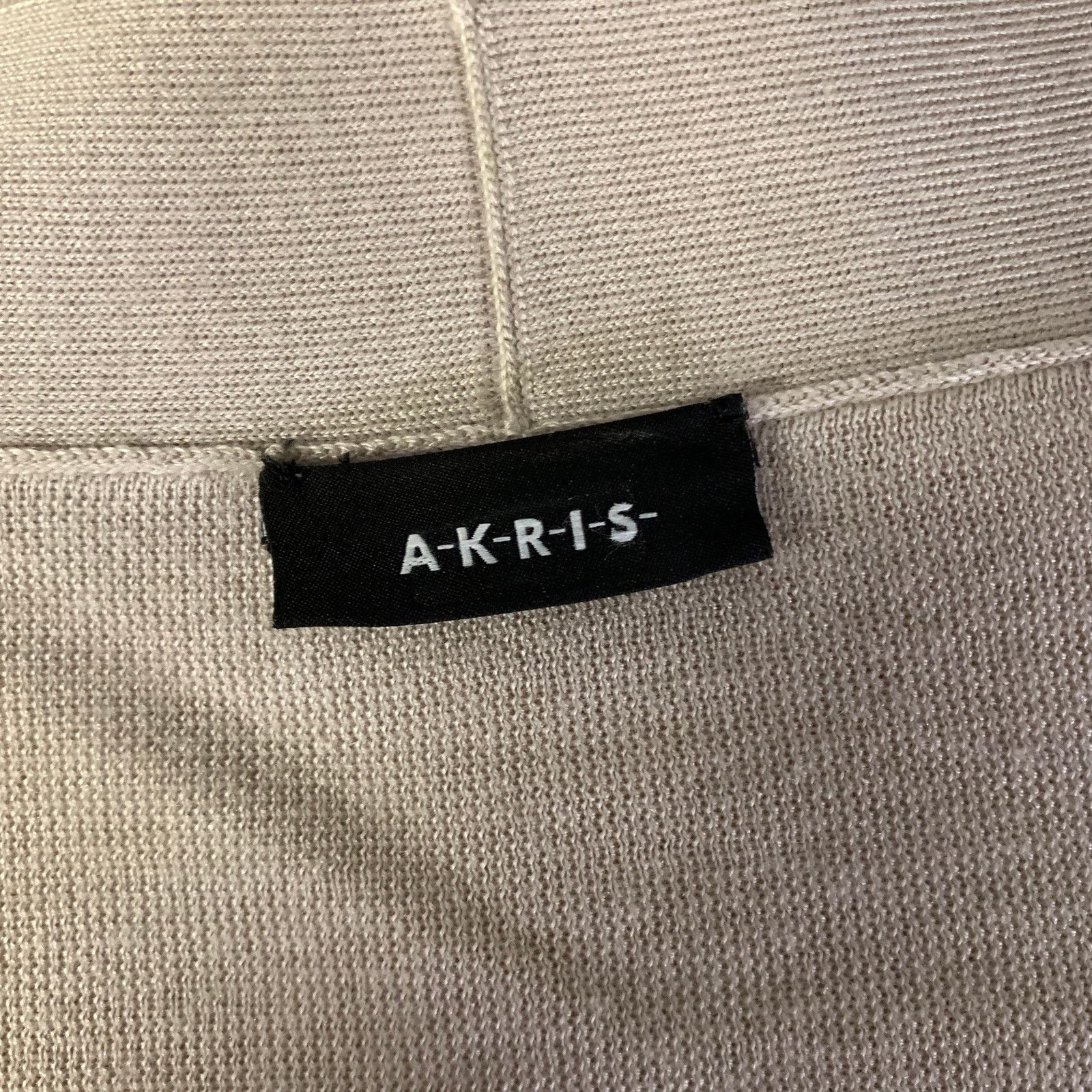 Akris AKRIS Size 6 Beige Cashmere Blend Ribbed Scoopneck Sweater Size M / US 6-8 / IT 42-44 - 5 Thumbnail