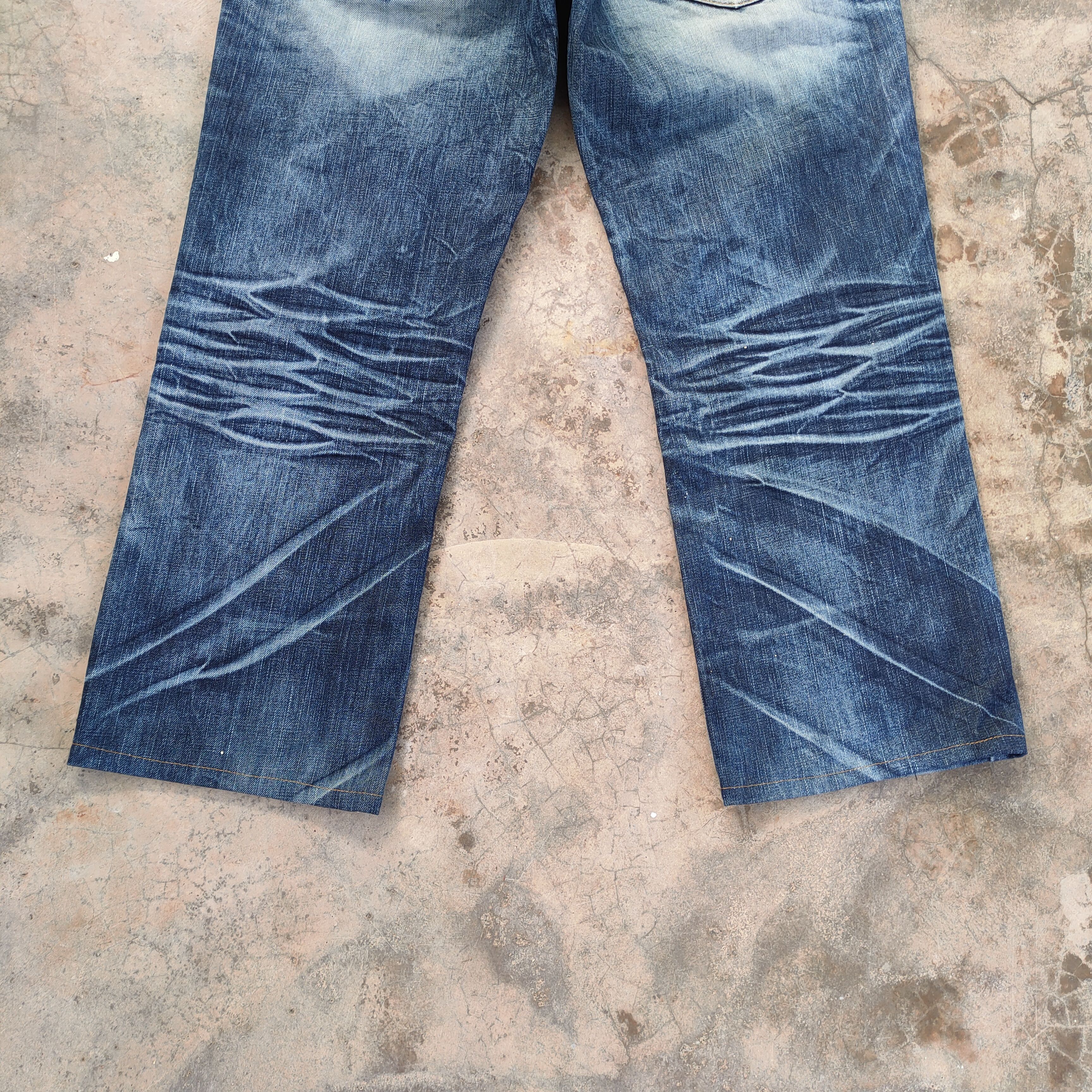 Japanese Brand VINTAGE JAPANESE FADED DISTRESSED JEAN PANTS Size US 34 / EU 50 - 9 Thumbnail