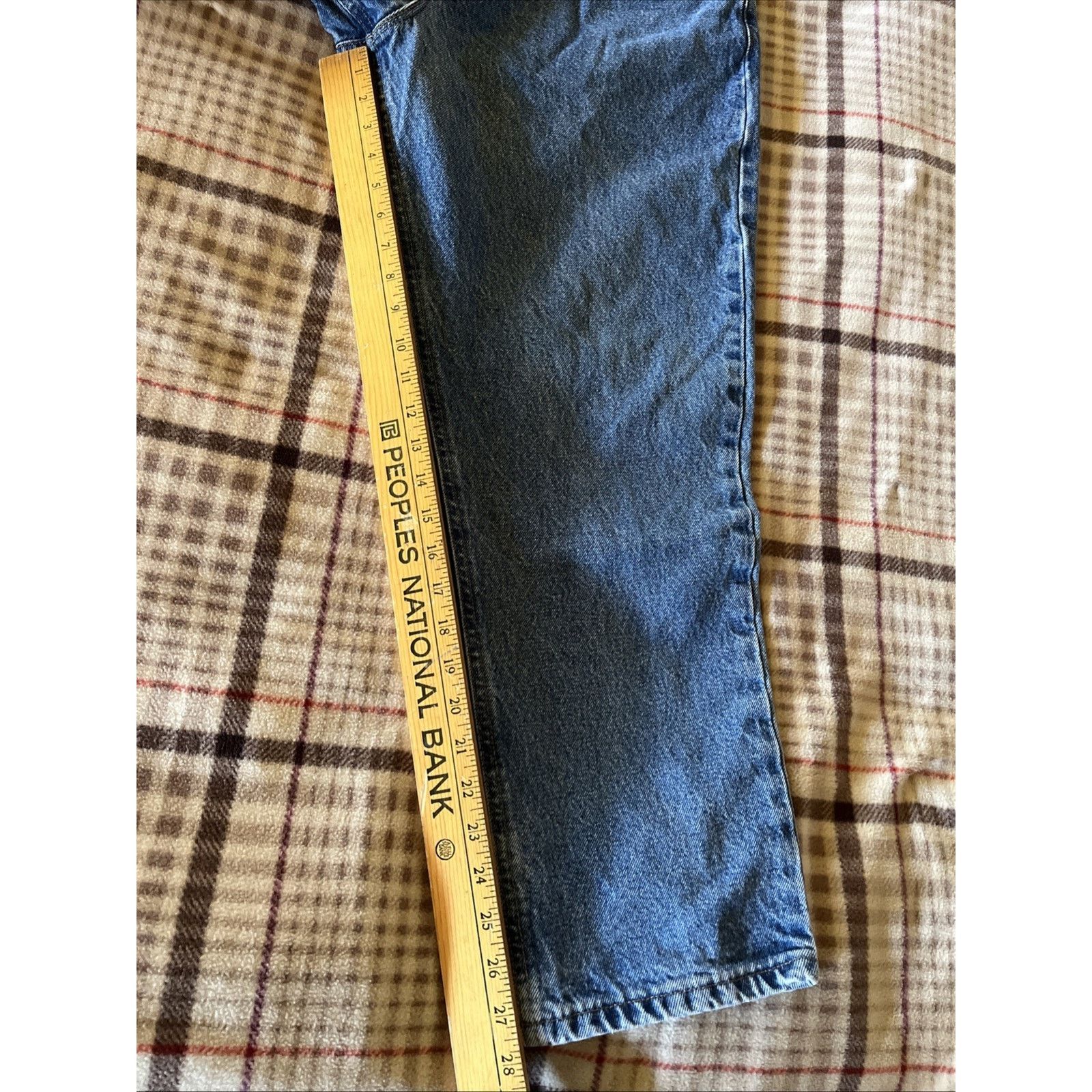 Carhartt Carhartt Jeans Mens 40x28 Blue Relaxed Fit Denim Cotton Work Size US 40 / EU 56 - 6 Thumbnail