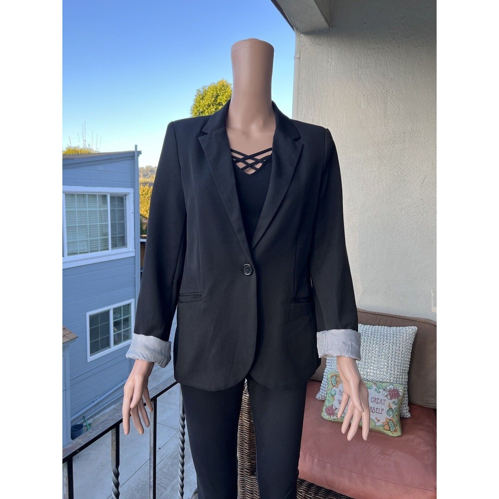 Other Ambiance Women's Long Sleeve Formal Cocktail Blazer Medium Size M / US 6-8 / IT 42-44 - 1 Thumbnail