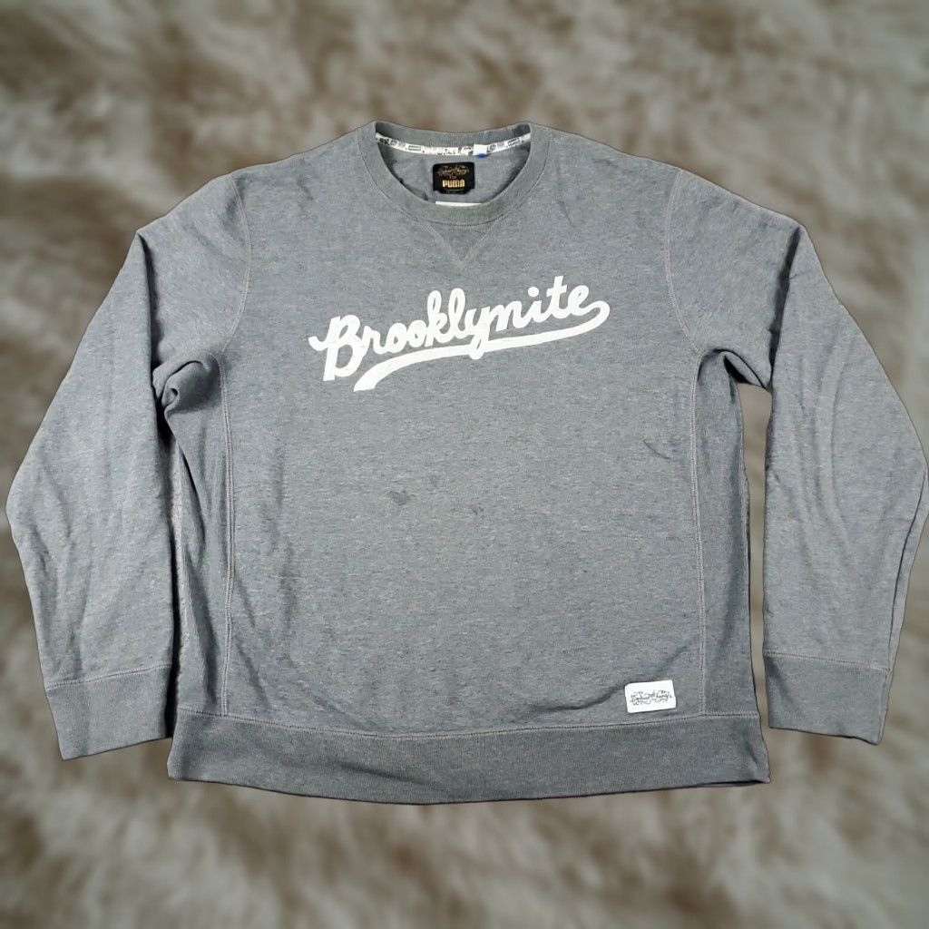 Puma Puma Mens Large Gray Logo Casual Pullover Sweatshirt Size US L / EU 52-54 / 3 - 1 Thumbnail