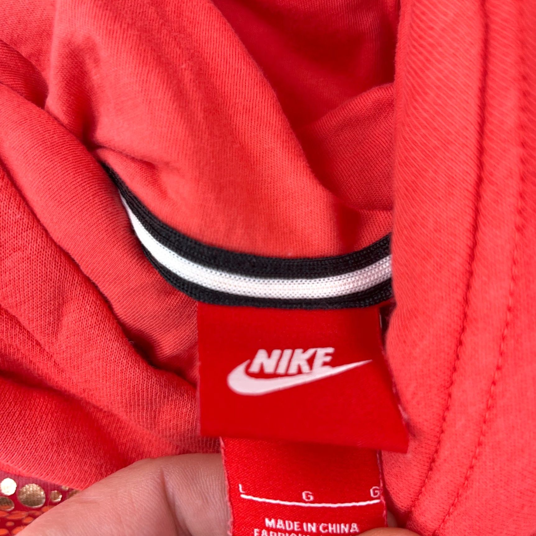 Nike Nike Hoodie Women L Pink Sweatshirt Turtle Neck Swoosh Logo Hooded Pullover Fleece. Size L / US 10 / IT 46 - 4 Thumbnail