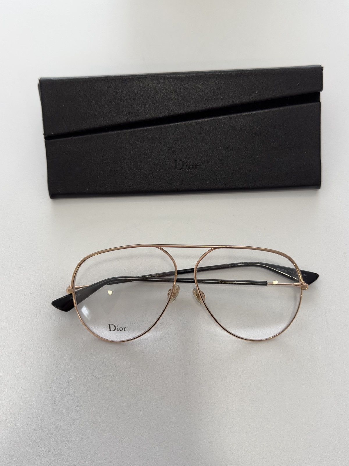 Dior Dior vintage aviator gold rim eyeglasses Size ONE SIZE - 1 Thumbnail