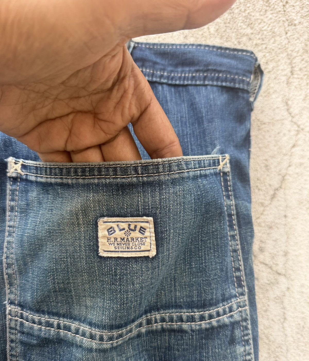 Blue Blue Japan Blue Blue Japan Denim Work Pants Heavy Distressed Carpenter Size US 32 / EU 48 - 13 Thumbnail