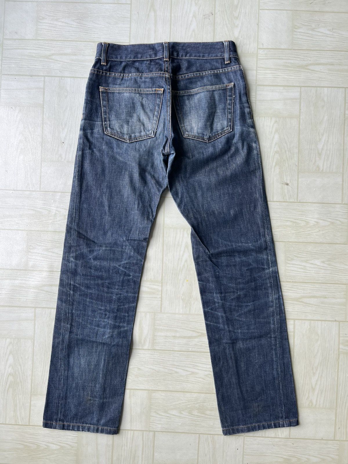 Helmut Lang 1998 Helmut Lang Treat Raw Denim Low Waist Contour Fit Jeans Size US 28 / EU 44 - 2 Thumbnail