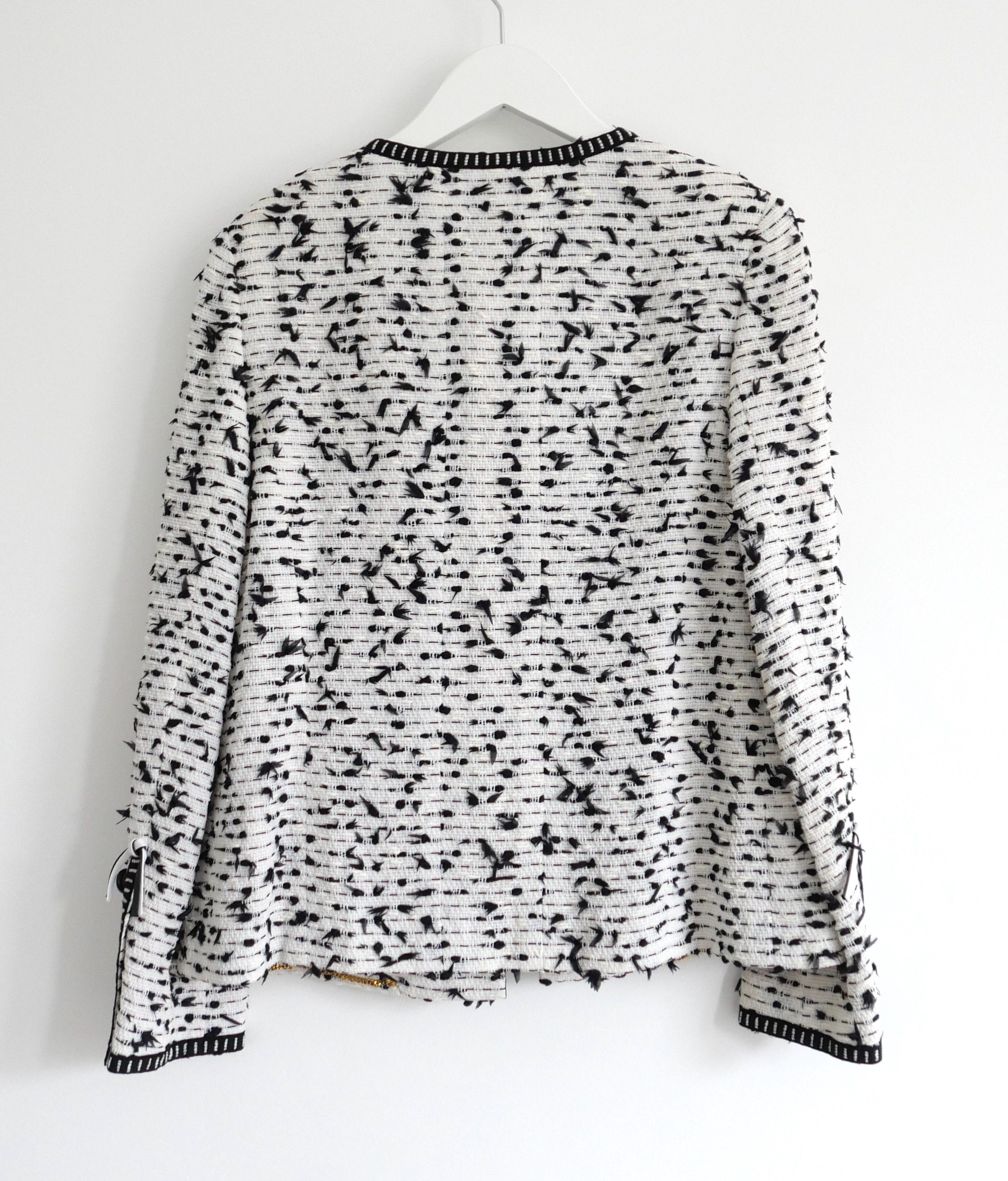 Chanel Chanel Cruise 1995 95C Black & White Fantasy Tweed Jacket Size M / US 6-8 / IT 42-44 - 4 Thumbnail