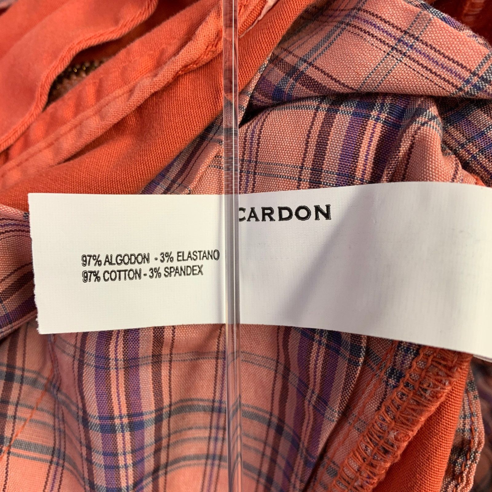 Other CARDON Size 32 Orange Cotton Blend Flat Front Casual Pants Size US 32 / EU 48 - 6 Thumbnail