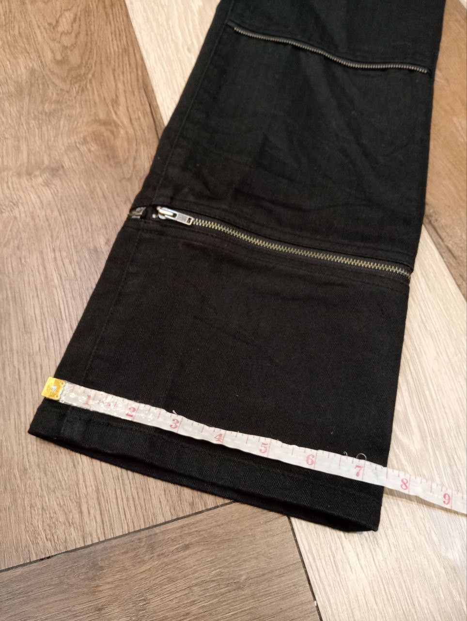 Japanese Brand CUSTOM CULTURE JAPAN BLACK ZIPPER PANTS Size US 32 / EU 48 - 15 Thumbnail