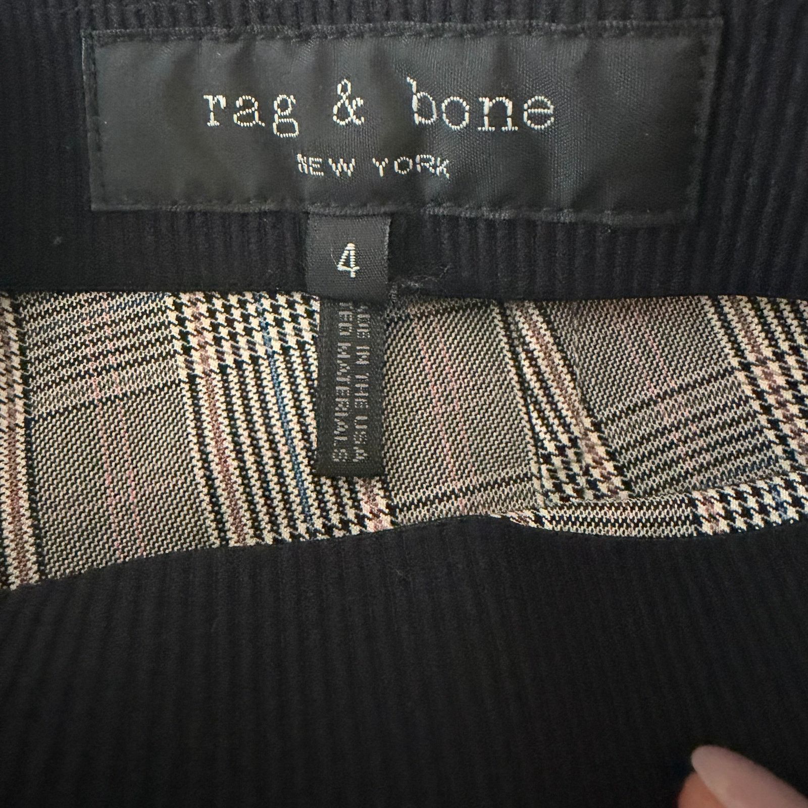 Rag & Bone Rag & Bone Simone Skinny Pant Glen Plaid Black Size 4 EUC Size 27" / US 4 / IT 40 - 9 Thumbnail