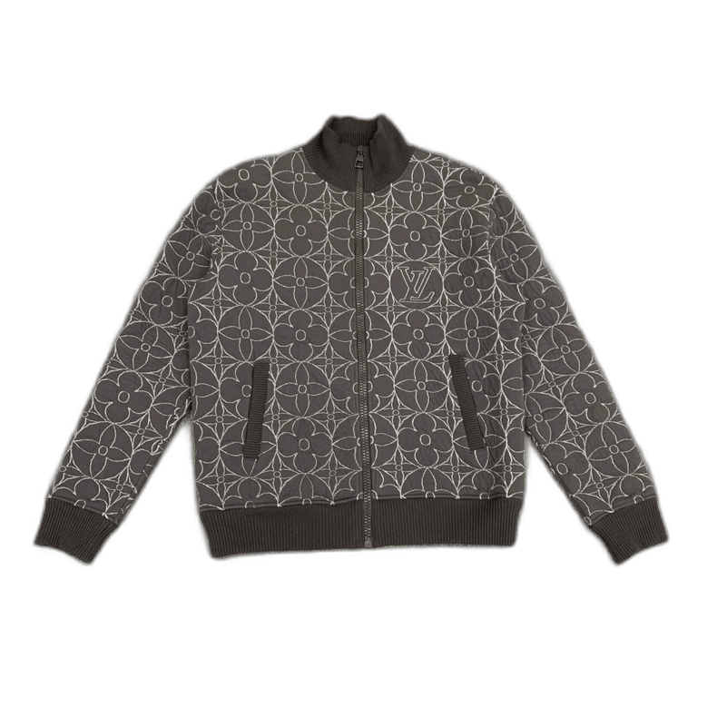 Louis Vuitton Black Floral Print Cotton Jacket Size US M / EU 48-50 / 2 - 1 Thumbnail