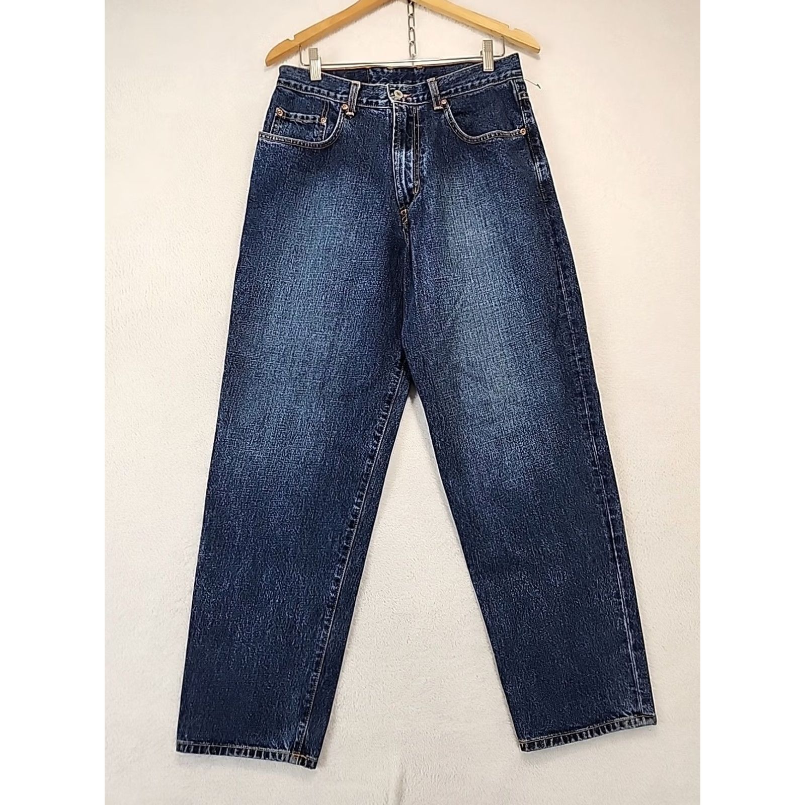 Lucky Brand VINTAGE Lucky Brand Jeans Men 33 Relaxed Straight Blue Denim 5-Pocket USA Y2K Logo Size US 33 - 4 Thumbnail