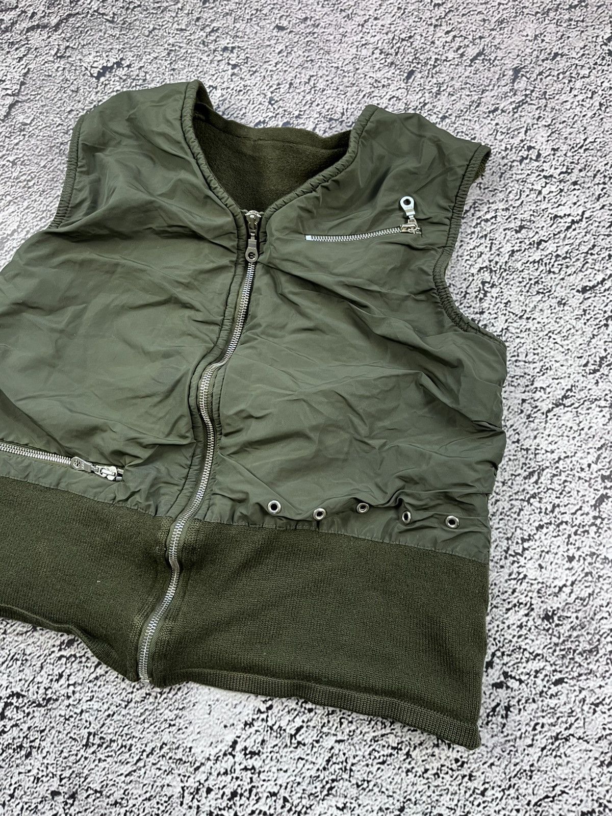 Japanese Brand Tech-Military Fleece Nylon Vest Archive Inspired Gorpcore Size M / US 6-8 / IT 42-44 - 3 Thumbnail