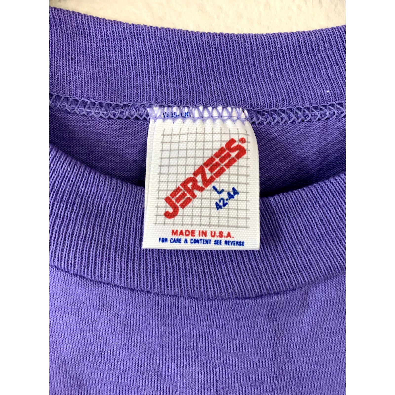Jerzees Vintage Estes Park Shirt Tee Flower Purple T-Shirt VTG 90s L Size US L / EU 52-54 / 3 - 6 Thumbnail