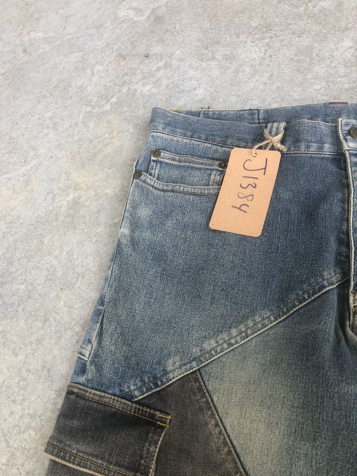 If Six Was Nine Japanese Modern Lover Flared Jeans Distressed Patchwork Size US 32 / EU 48 - 14 Thumbnail