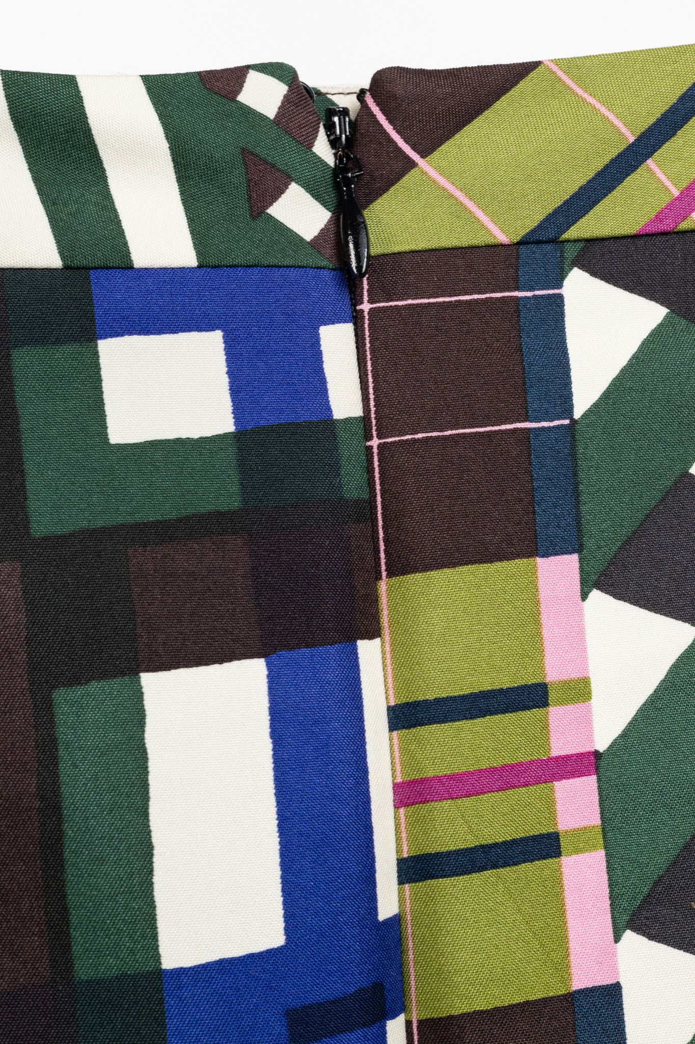 Marni Marni PF/15 Green & Brown Patchwork-Plaid A-Line Mini Skirt Size 27" / US 4 / IT 40 - 6 Thumbnail