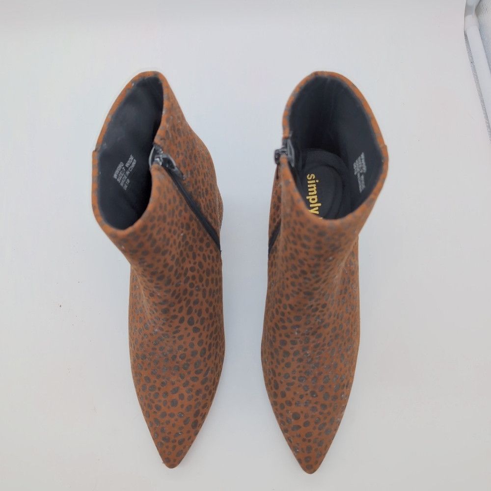 Other Leopard Print Ankle Boots Sz 7 Simply Be WW090 Size US 7 / IT 37 - 3 Thumbnail