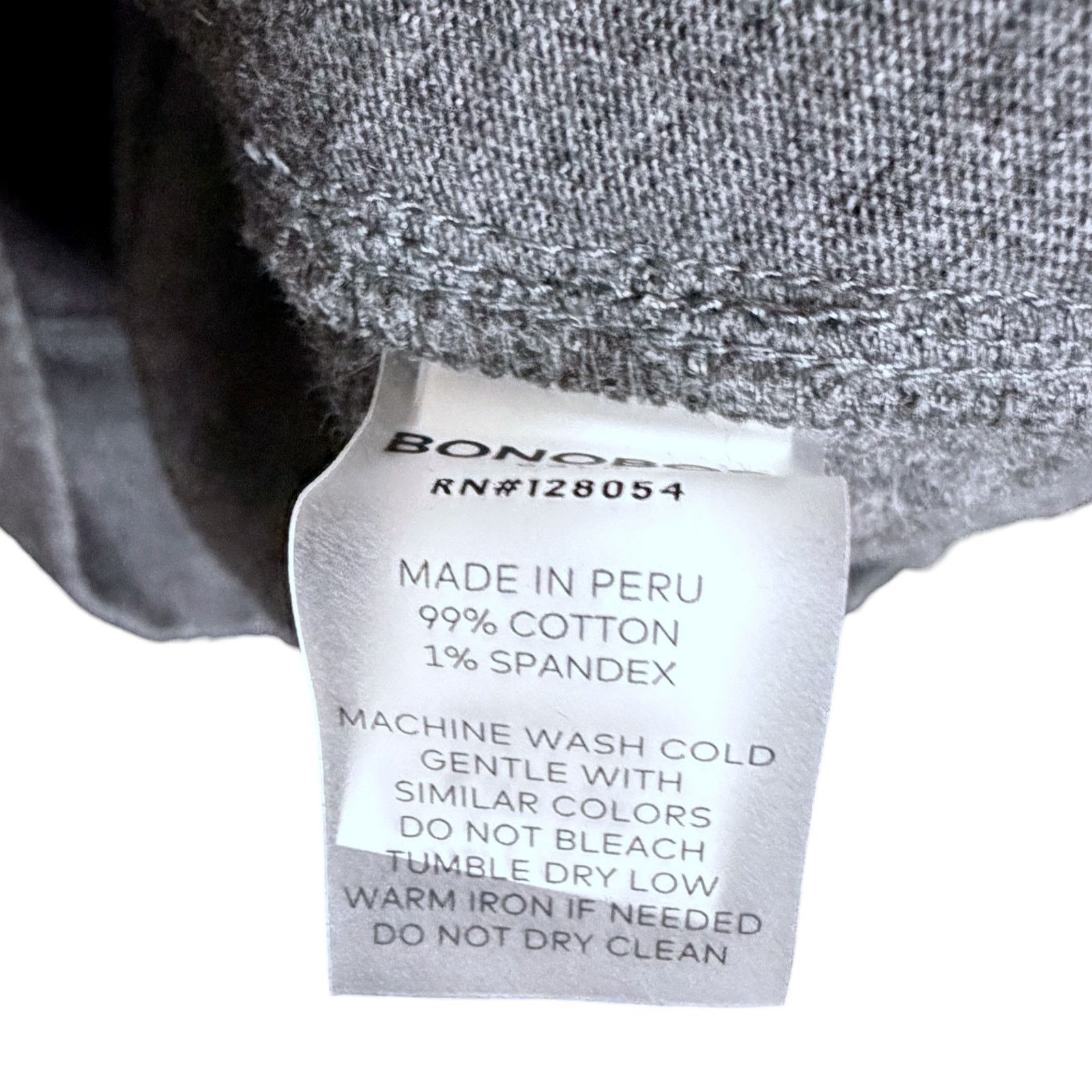 Bonobos Bonobos Gray Fleece Lined Cardigan Men's Medium 100% Cotton Size US M / EU 48-50 / 2 - 7 Thumbnail