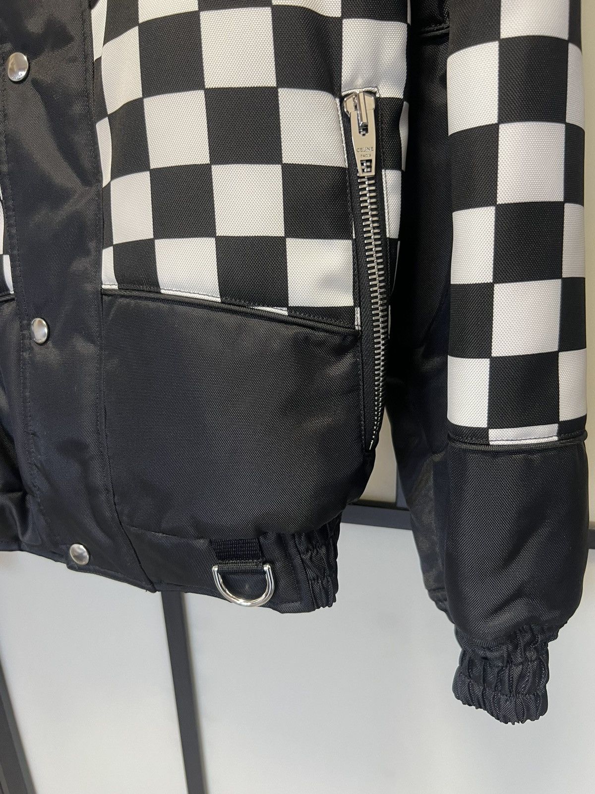 Celine × Hedi Slimane RARE - FW21 Damier Camo Technical Bomber Jacket 52 Size US L / EU 52-54 / 3 - 6 Thumbnail