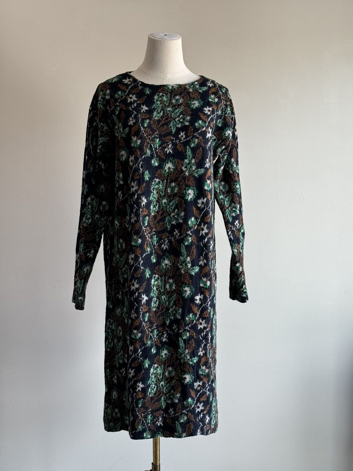 45rpm × Japanese Brand 45r studio global Sweater dress artisanal wool floral sz 0 Size ONE SIZE - 1 Thumbnail