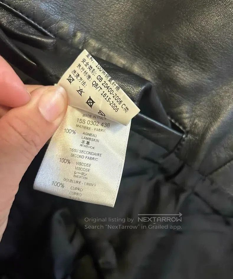 Givenchy Leather Jacket S Size 175/100a Jay Chou's Style