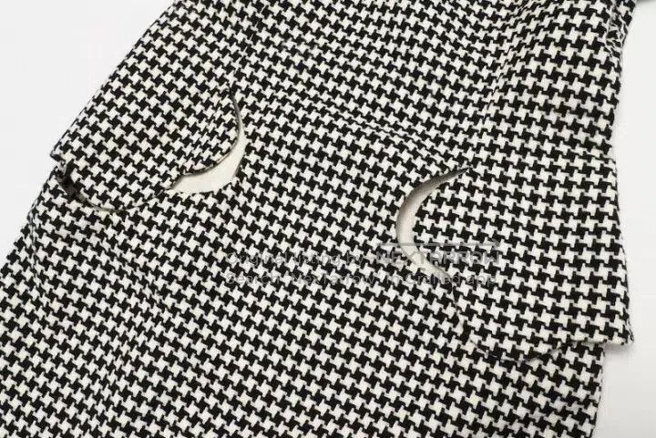 Comme des Garcons Comme des Garcons Retro Houndstooth Openwork Geo Round Nec Size M / US 6-8 / IT 42-44 - 3 Thumbnail