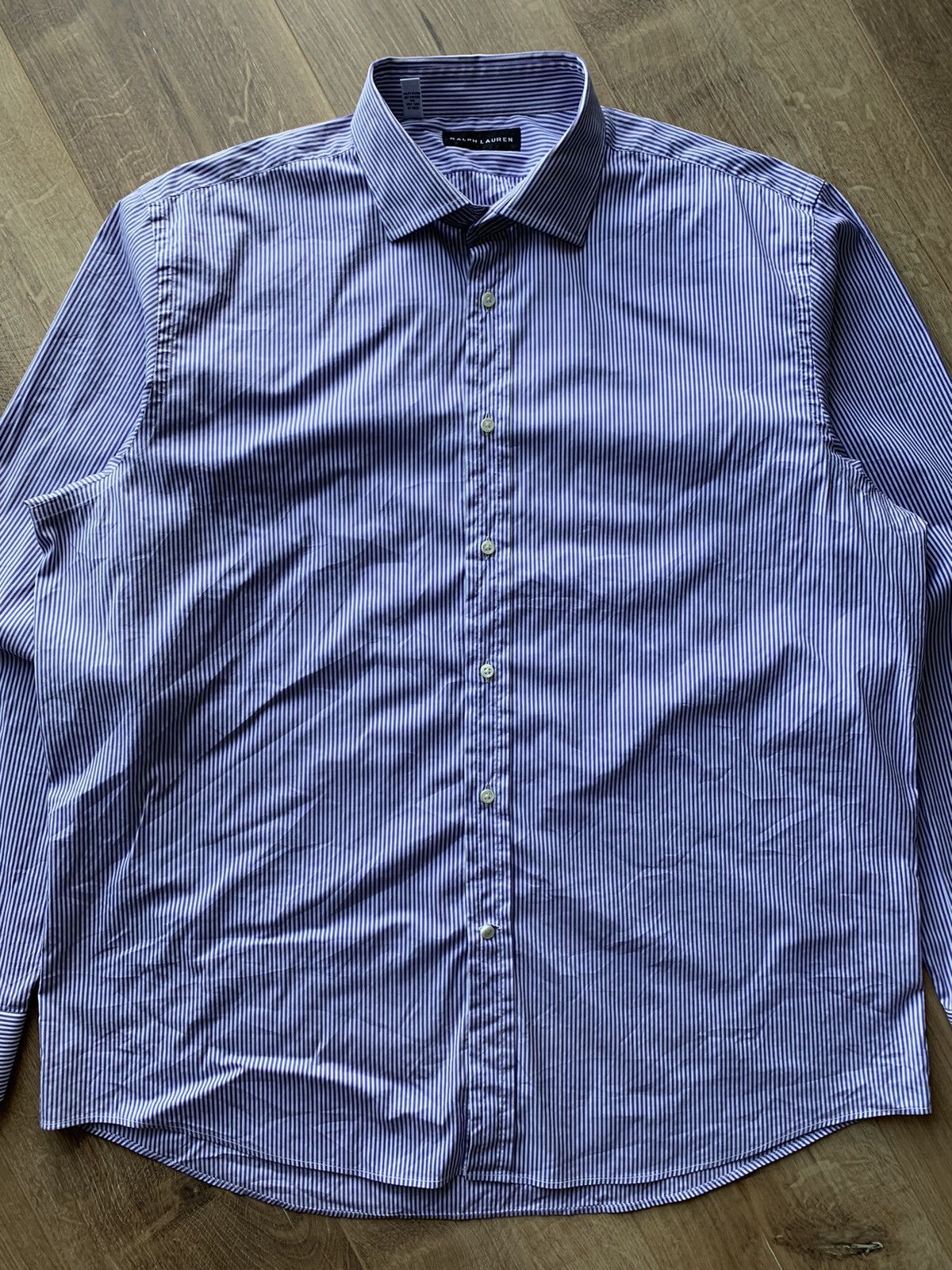 Ralph Lauren Black Label Ralph Lauren Black label striped shirt Size US XL / EU 56 / 4 - 3 Thumbnail