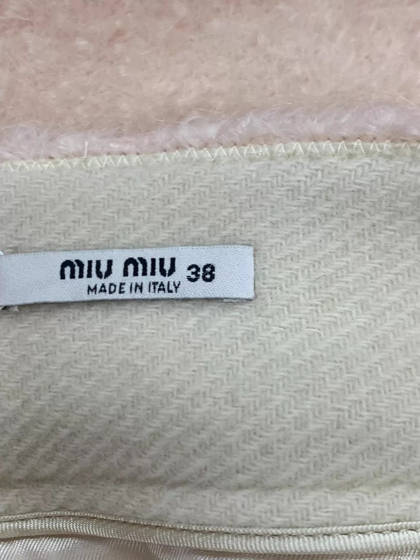 Miu Miu MIU MIU women's pink crystal skirt size 38 new Size 26" / US 2 / IT 38 - 4 Thumbnail
