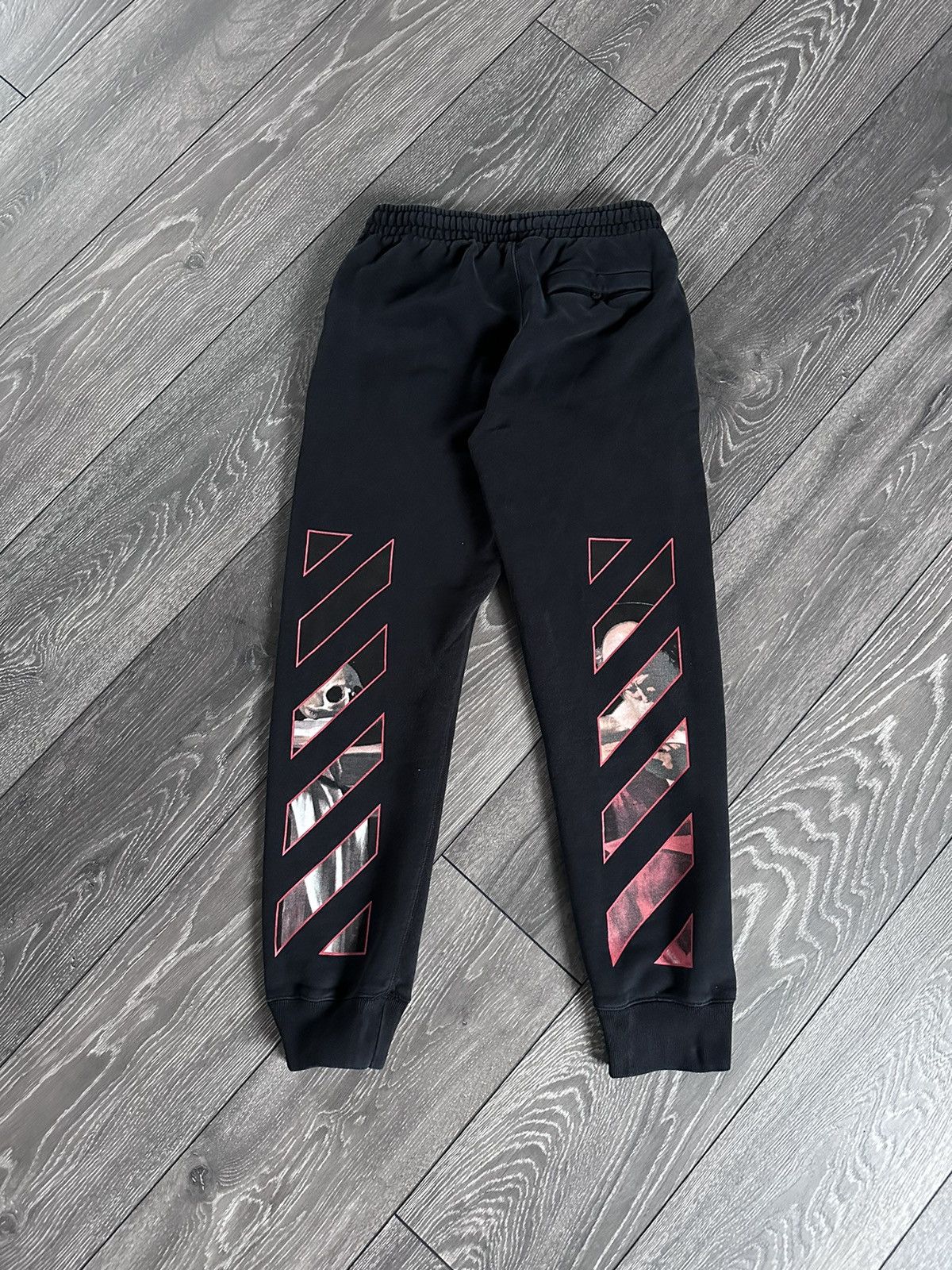 image of Off White Caravaggio Black Sweatpants Joggers, Men's (Size 30)