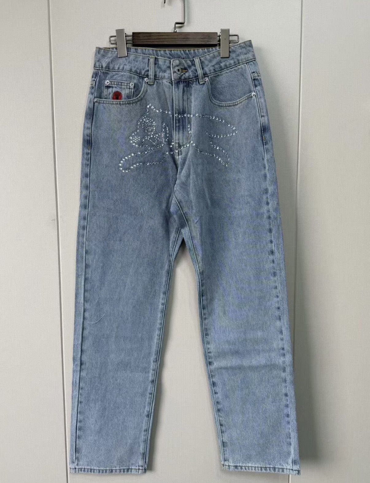 Billionaire Boys Club BBC ICECREAM Flying Dog Jeans, Crystal Flying Dog Series Size US 38 / EU 54 - 1 Thumbnail