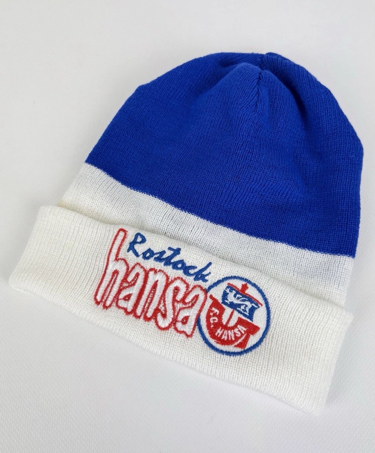 Vintage Vintage Rostock FC Hansa Knit Beanie Hat Top Soccer Football Size ONE SIZE - 1 Thumbnail