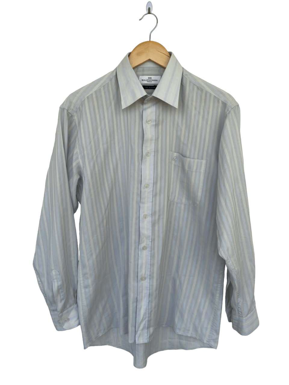 Balenciaga Balenciaga Tricolour Striped Button Up Shirt Size US L / EU 52-54 / 3 - 1 Thumbnail