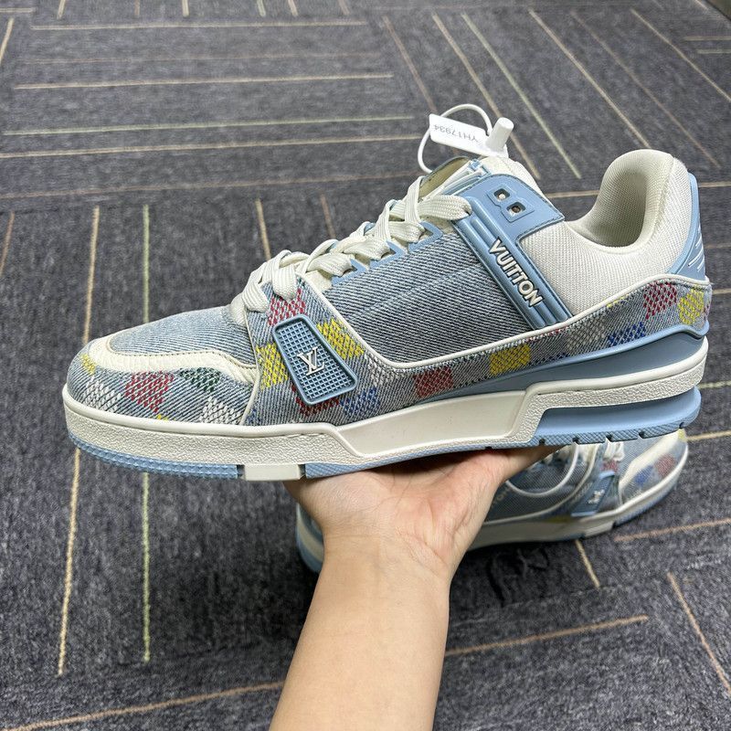 Louis Vuitton Louis Vuitton Denim Trainer Sneakers for Spring/Summer 2-25 Size US 9.5 / EU 42-43 - 6 Thumbnail