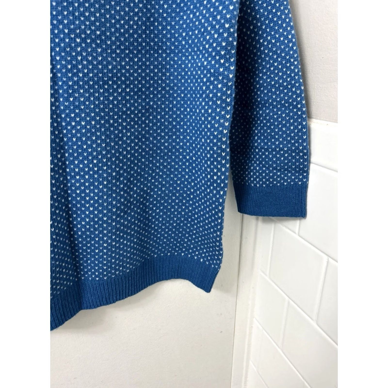 CO Telluride Clothing Co. Sweater Womens Large Blue Fair Isle Crew Neck Raglan Sleeve NWT Pullover Holiday Vintage-influenced Style Christmas Size L / US 10 / IT 46 - 6 Thumbnail