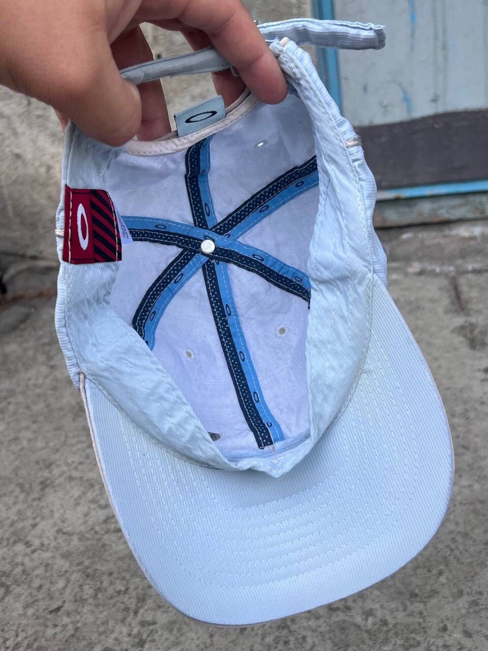 Oakley × Vintage Vintage 90s Oakley Hat Cap Rare Hype Steel logo Streetwear Size ONE SIZE - 10 Thumbnail