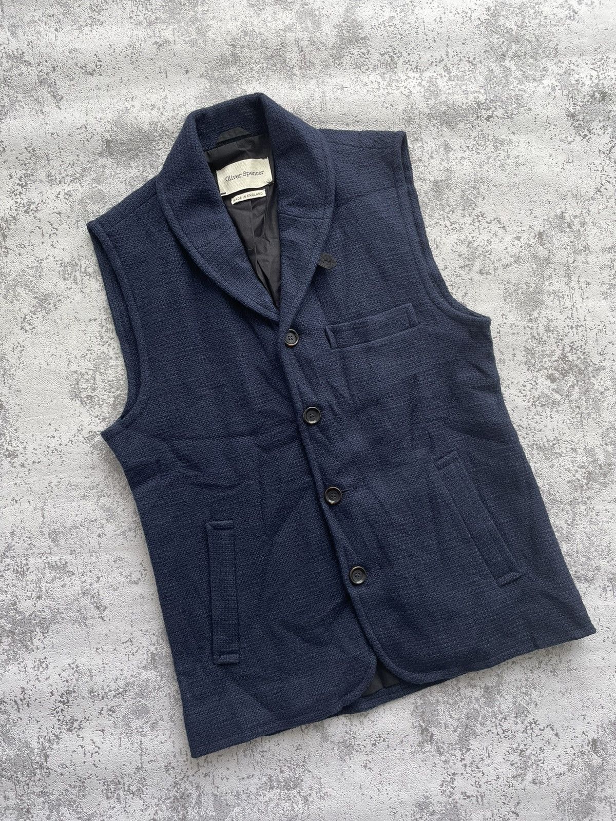 Oliver Spencer Oliver Spencer Moorland Waffle-Knit Vest Size 40 Men Size US M / EU 48-50 / 2 - 3 Thumbnail