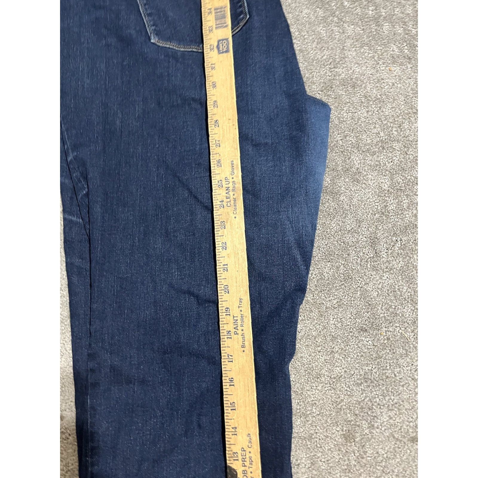 Ralph Lauren VINTAGE Lauren Ralph Lauren Jeans Women's Dark Wash 20W Plus Modern Straight Boyfriend Blue Size 42" / US 20 - 7 Thumbnail