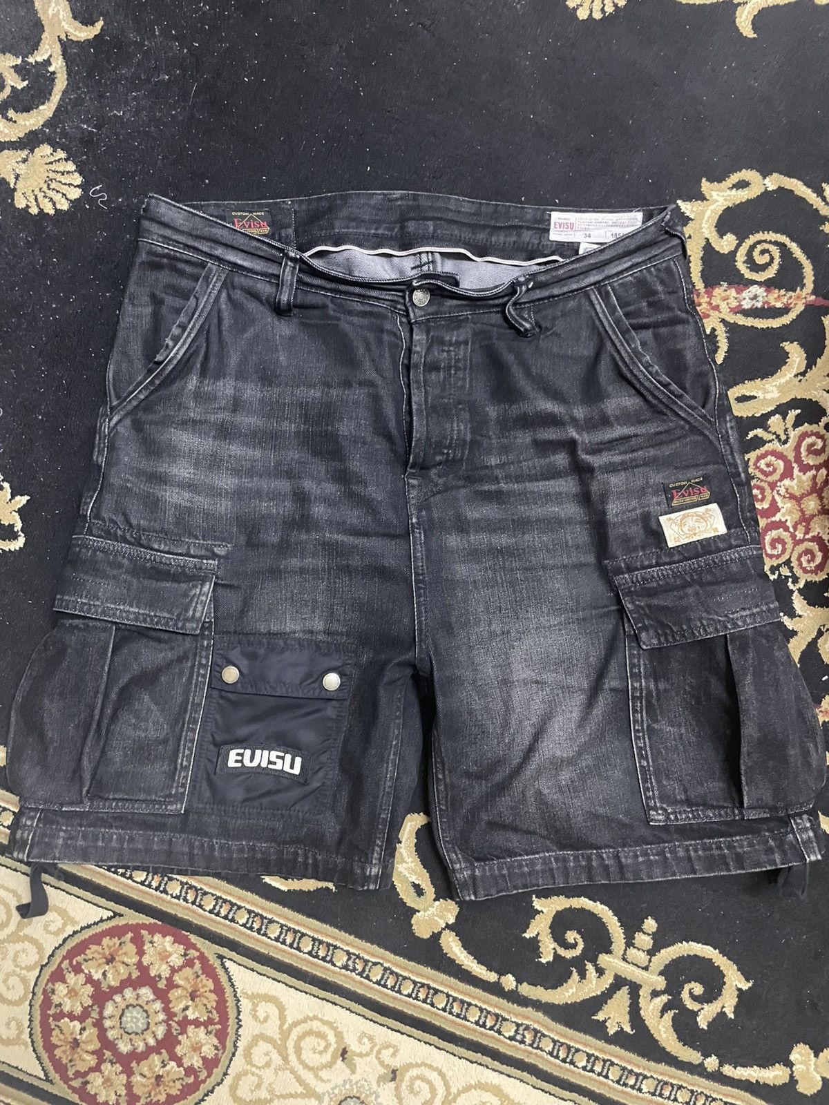 Evisu EVISU (Denim Cargo Pants) Size US 34 / EU 50 - 2 Thumbnail