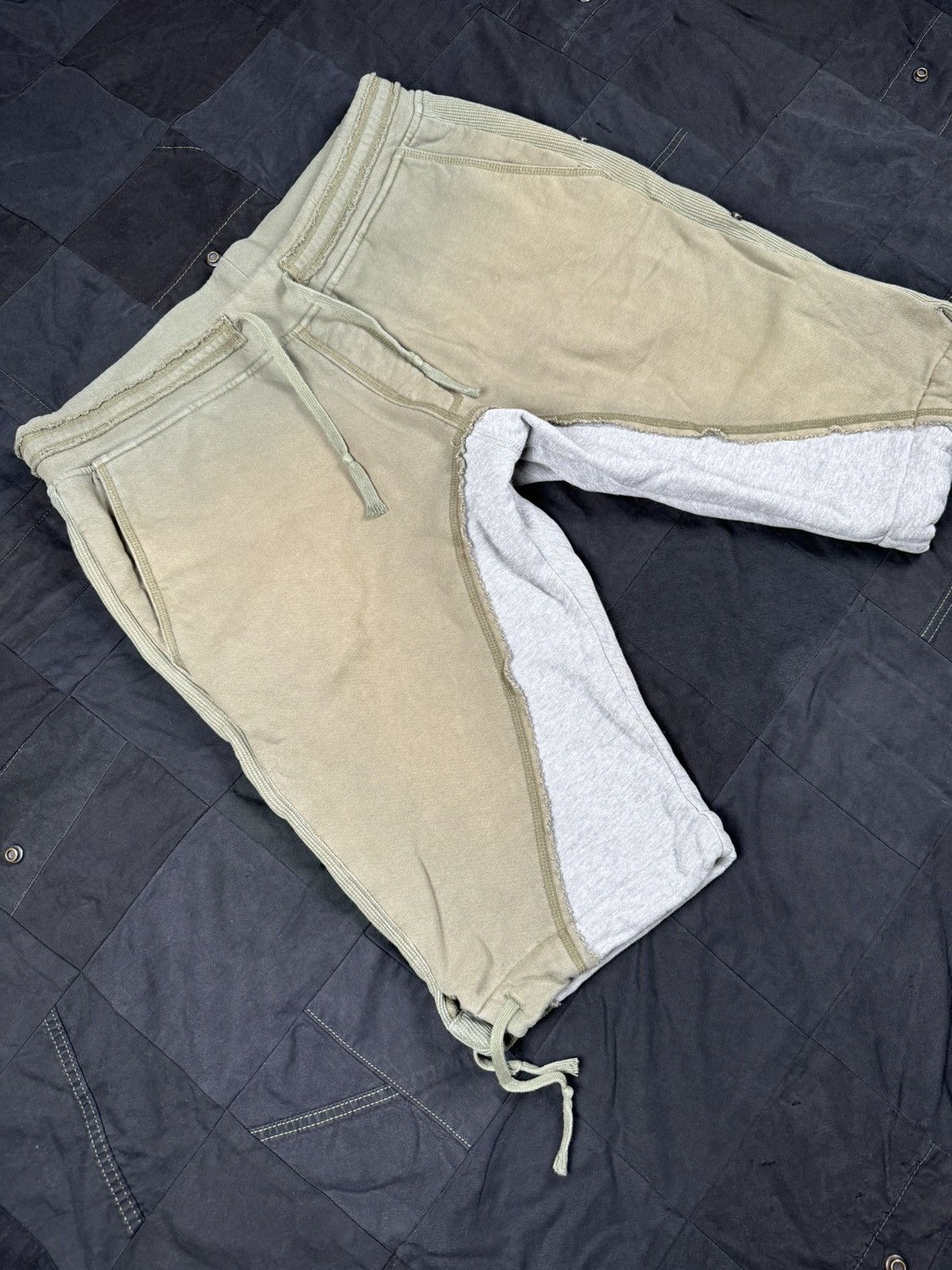 Greg Lauren Army Recycled Fleece 50/50 Short Size US 34 / EU 50 - 2 Thumbnail