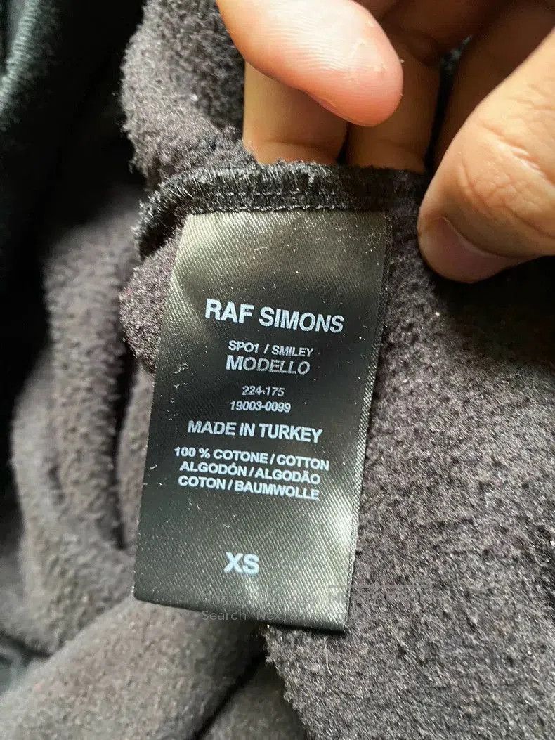 Raf Simons Raf Simons Smiley Hooded Sweatshirt. Size US XS / EU 42 / 0 - 5 Thumbnail