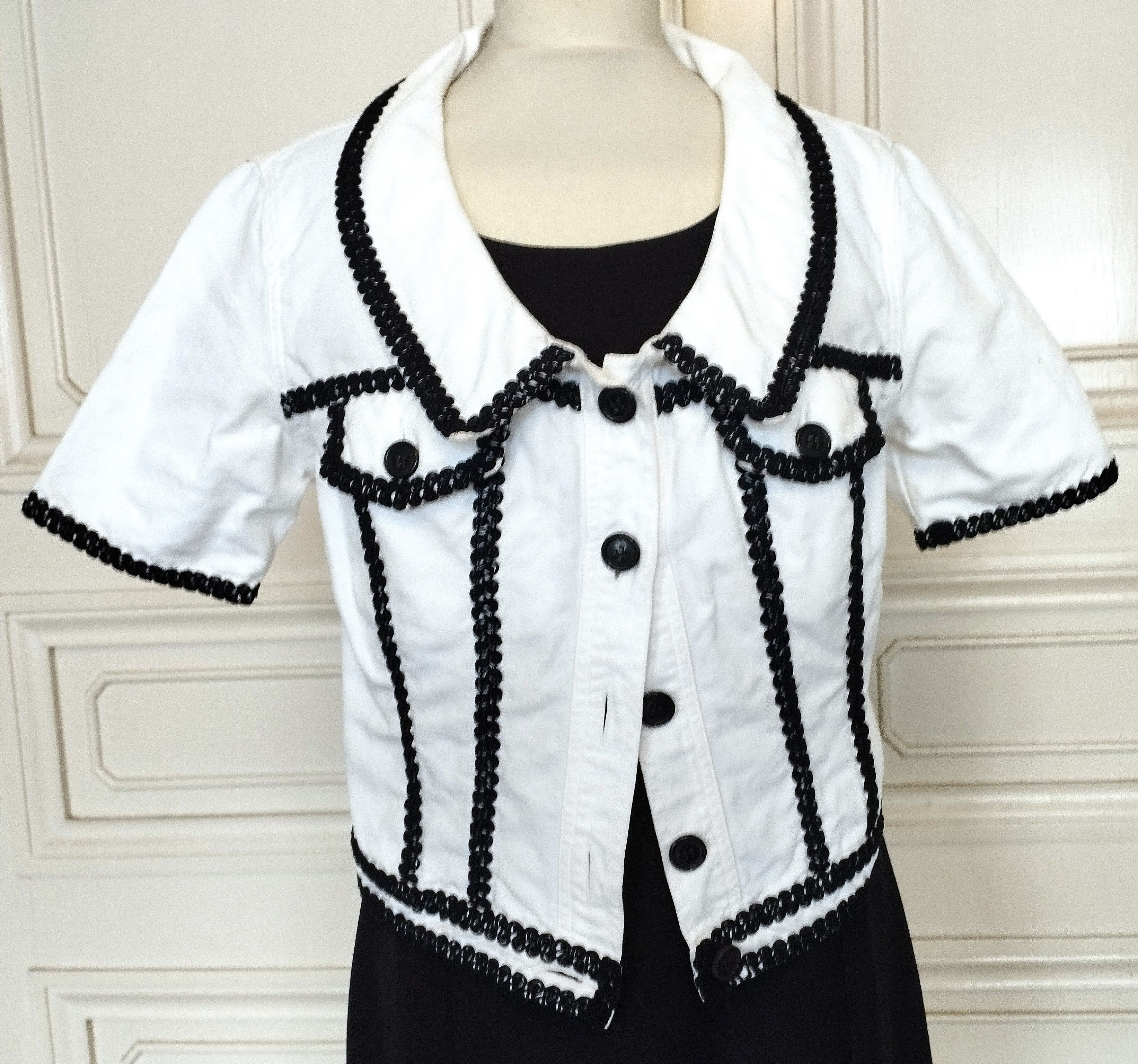 Moschino Moschino Veste Bon Jeans Bon Genre Cotn Lin TM/L Size L / US 10 / IT 46 - 4 Thumbnail